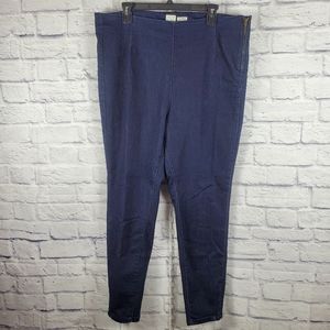 A New Day Side Zip Ankle Zip Stretch Denim Skinny Jeans, 16x33, Blue